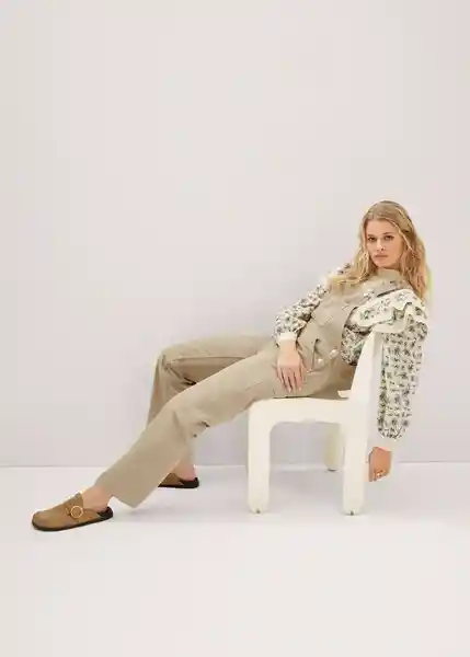 Peto Janina Khaki Talla 24 Mujer Mango