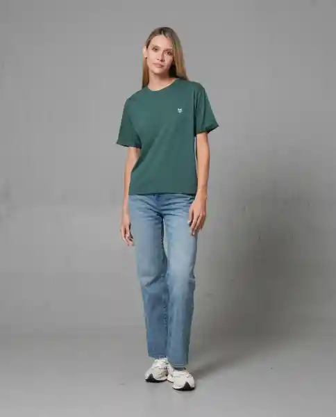 Camiseta Mujer Verde M 200G000_VER195414 Rifle