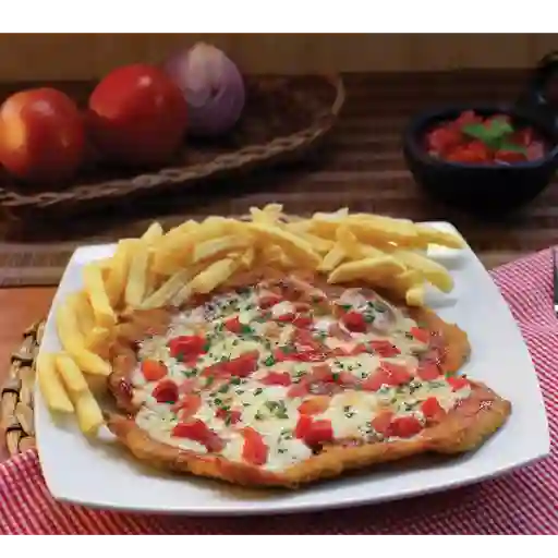 Chuleta gratinada napolitana