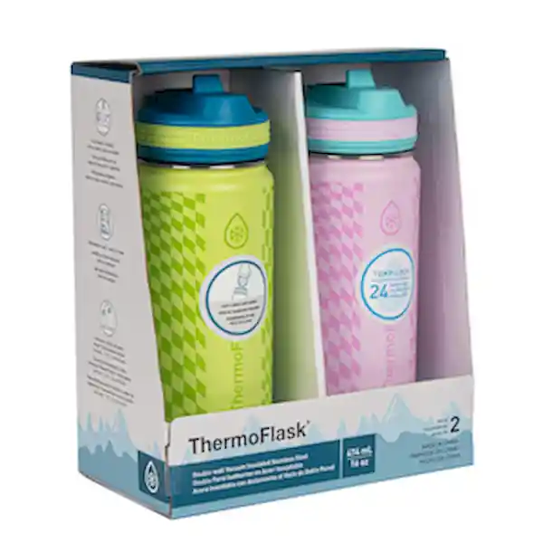 Thermoflask Botella de Acero Inoxidable Niños y Niñas 473.18 mL