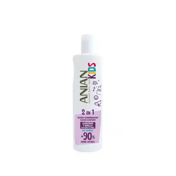 Anian Shampoo 2 en 1 Kids Suavidad y Brillo