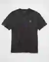 Camiseta Hombre Gris Talla: LARGE 4420023 American Eagle