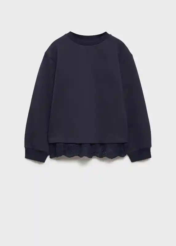 Sudadera Fiona Navy Talla 10 Niñas Mango