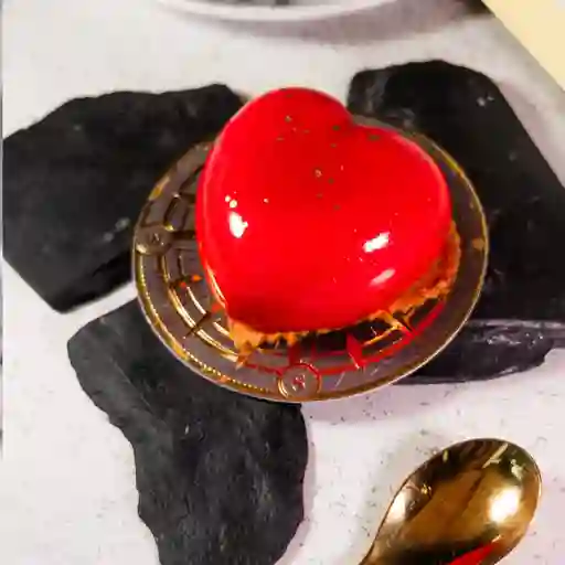 Postre mousse corazón