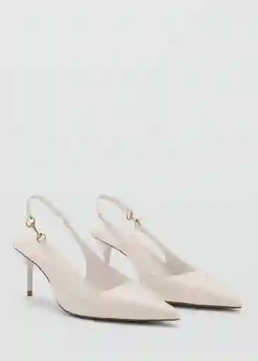 Zapatos Gali Beige Talla 38 Mujer Mango