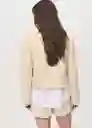 Chaqueta Anne Beige Talla XS Mujer Mango