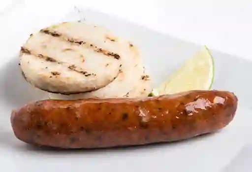 Chorizo con Arepa Grande