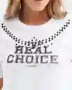 Camiseta Graphic Tee Embellishment Blanco 0 Claro L Chevignon