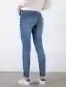 Jean Fit Skinny Azul Índigo Medio Talla 10 Mujer Naf Naf