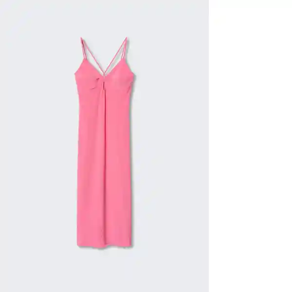 Vestido Lucita Rosa Talla 24 Mujer Mango