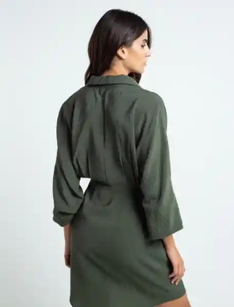 Vestido Juo Mujer Verde Ciénaga Ultraoscuro T. S 579E302 Naf Naf