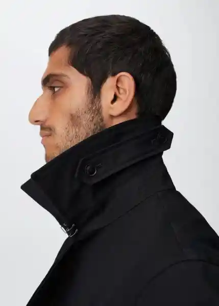 Parka Tango Negro Talla L Hombre Mango