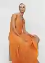 Vestido Sofia Naranja Talla S Mujer Mango