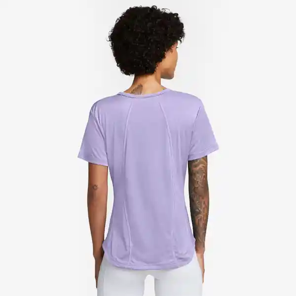 Nike Camiseta W Fast Df Ss Top Para Mujer Morado Talla M