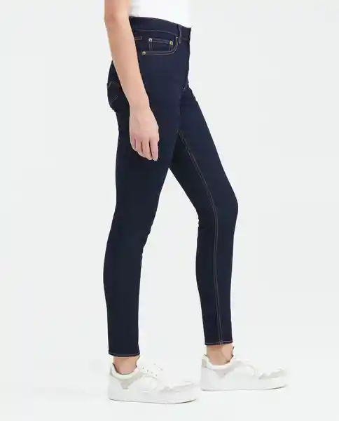 Jean Super High Rise-High Mujer Azul Clásico Oscuro 12 Chevignon