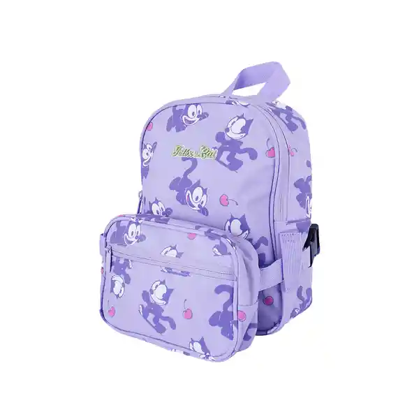Maleta Escolar Serie Felix The Cat Morado Miniso