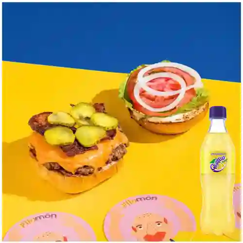 Hamburguesa gringa + quatro 400 ml