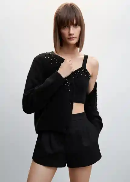 Cárdigan Constela Negro Talla S Mujer Mango