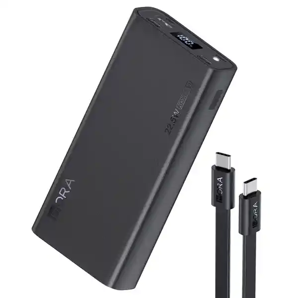 1hora Powerbank 20000 Mah 22.5w Negra Gar158