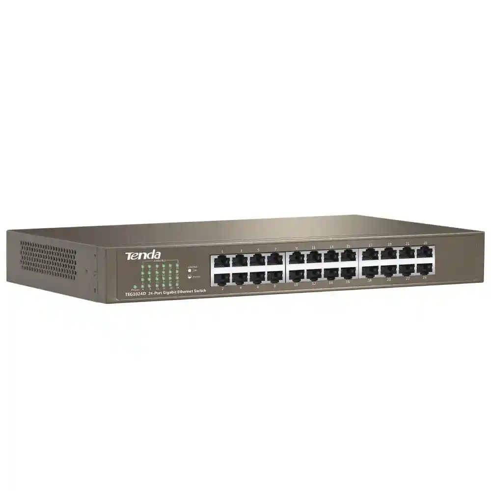 Tenda Switch Gigabit de Sobremesa de 24 Puertos Teg1024D