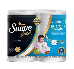 Suave Gold Papel Higiénico Triple Hoja Care