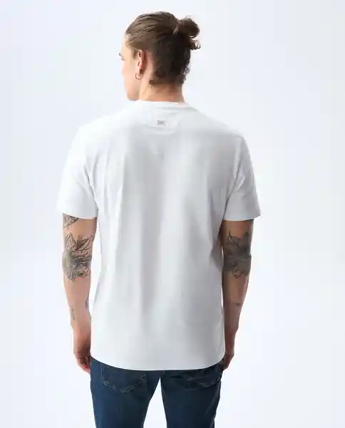 Camiseta Hombre Blanco Talla S 841G002_BLA110601 Americanino