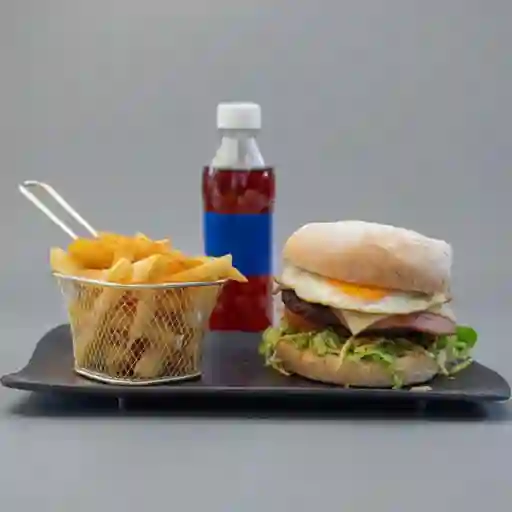 Hamburguesa Sencilla en Combo