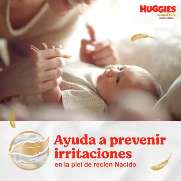 Pañales Huggies Natural Care Etapa 1/Rn Suavidad 20 Und