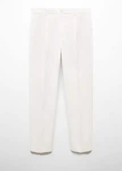 Pantalón Mud Offwhite Talla 44 Hombre Mango