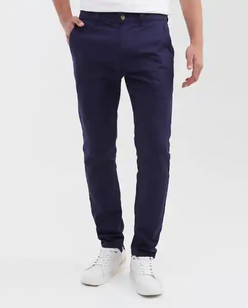 Chino Pants Azul Medianoche Ultraoscuro Talla 36 Chevignon