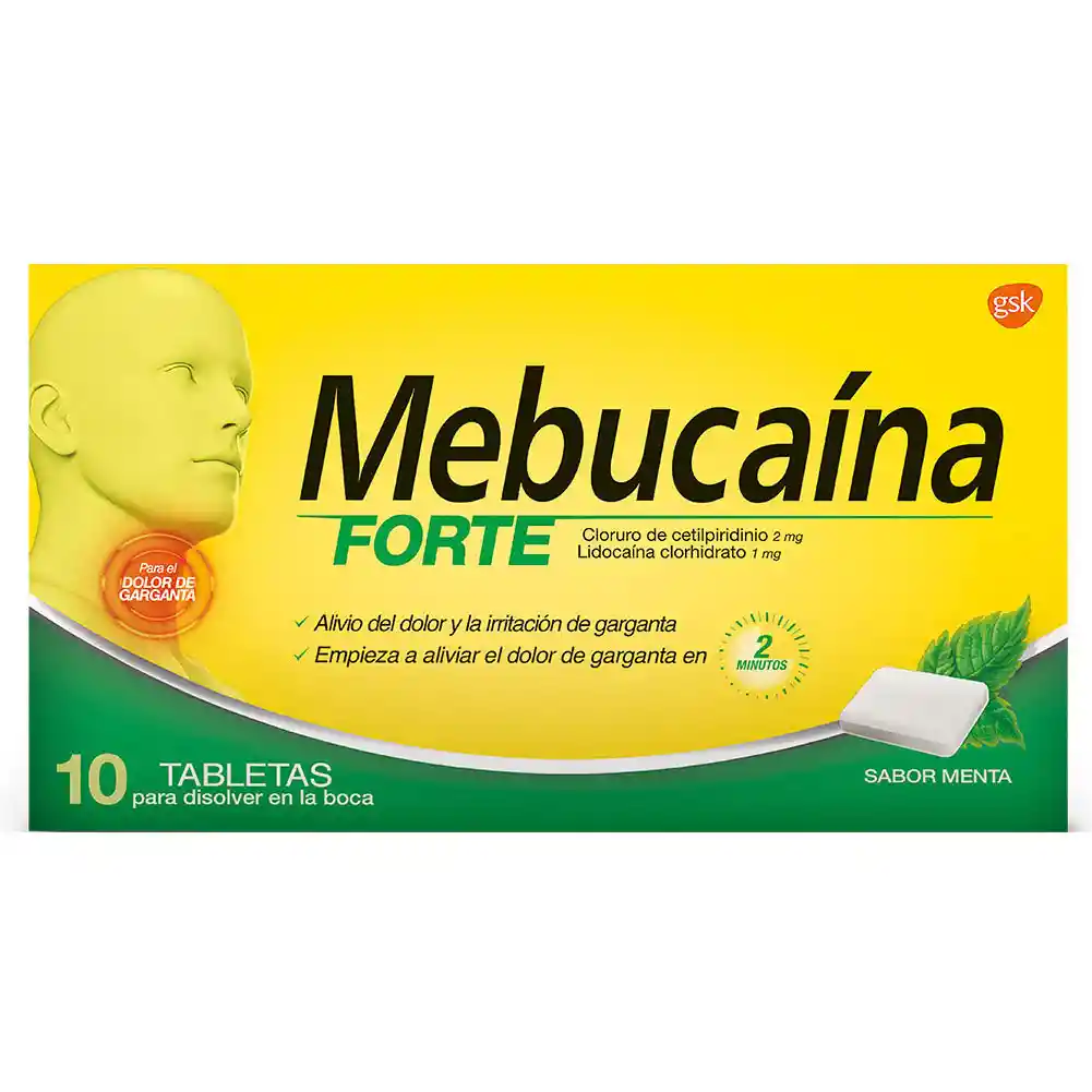 Mebucaína Sabor Menta ( 2 mg / 1 mg)