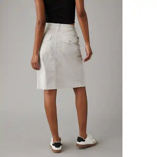Falda Mujer Gris Talla: 8 American Eagle