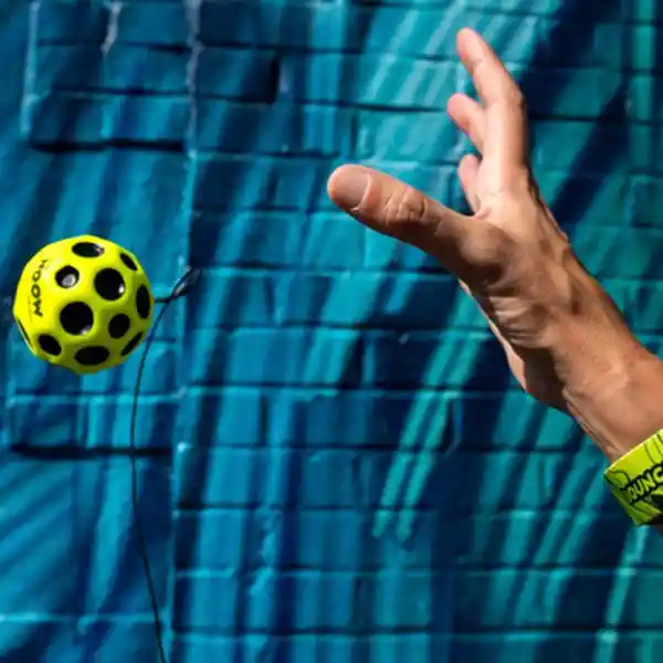 Waboba Pelota Con Correa Moon Amarillo