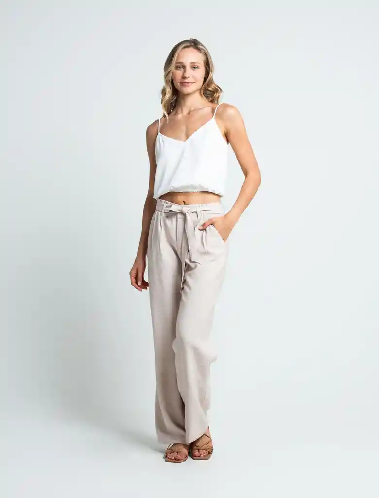 Pantalón Siena Beige Arena Claro 14 730E503 Naf Naf