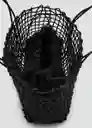 Bolso P Espa Negro Talla 99 Mujer Mango
