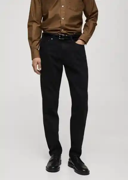 Jean Bob Tejano Negro Talla 40 Hombre Mango