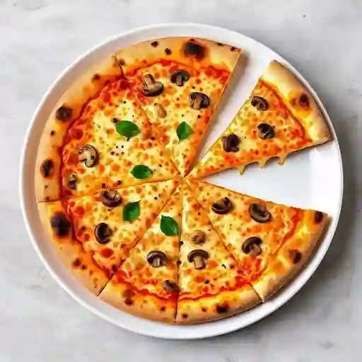 Pizza Pollo y Champiñones Personal con Borde