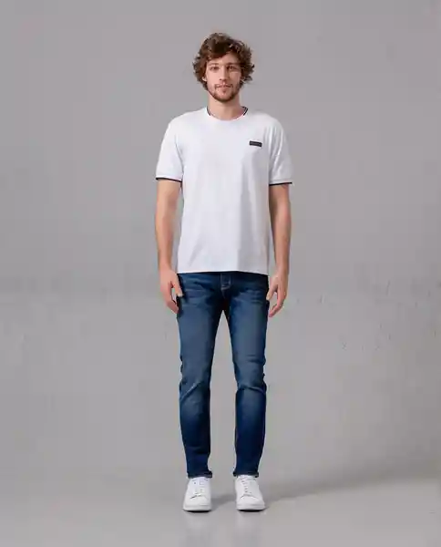 Jean Slim Hombre Azul Empolvado Medio Talla 32 87281 Rifle