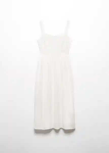 Vestido Gina-H Blanco Talla XL Mujer Mango