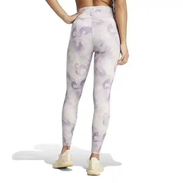 Adidas Leggings te Aop Flower L Mujer Morado Talla L IN6990