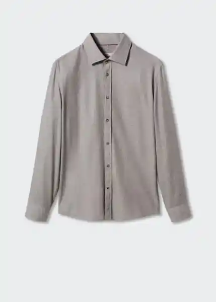 Camisa Galdana Gris Talla S Hombre Mango