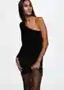 Vestido Xasibel Negro Talla L Mujer Mango