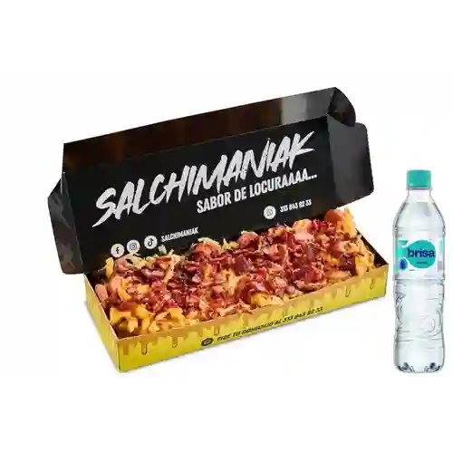 Combo Salchipapa Furiosa + Brisa Sin Gas 600ML