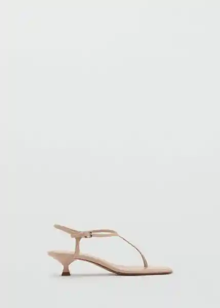 Sandalias Camila Camel Talla 38 Mujer Mango
