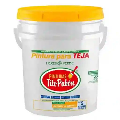 Tito Pabón Pintura Tejas Verde Oliva