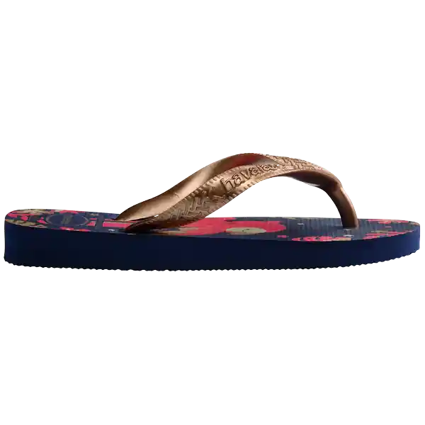 Sandalias Kids Top Pets Marino/Oro Rosa T. 34 4146823 Havaianas