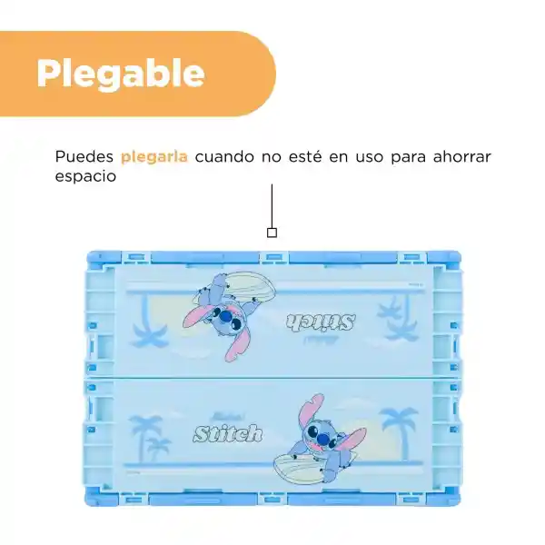 Organizador Plástico Plegable Serie Lilo & Stitch L Miniso