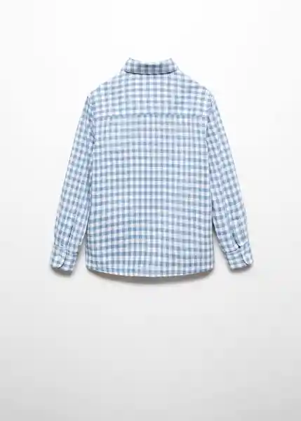 Camisa David Niños Celeste Talla 13 Mango