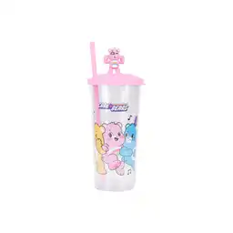 Vaso Plástico Con Pitillo de la Colección Care Bears Rosa Miniso