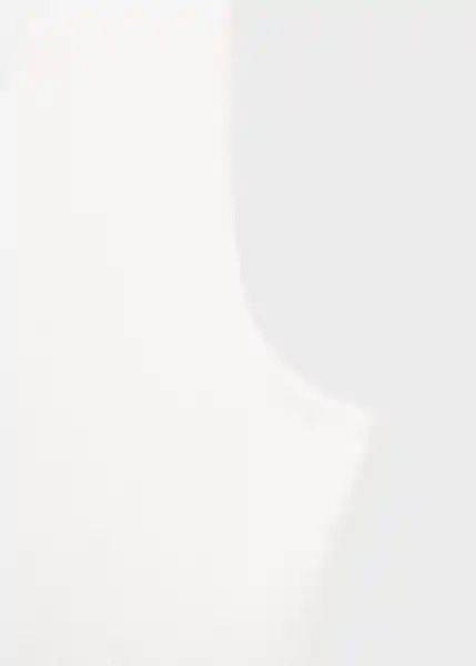 Chaleco Antonia Blanco Talla S Mujer Mango